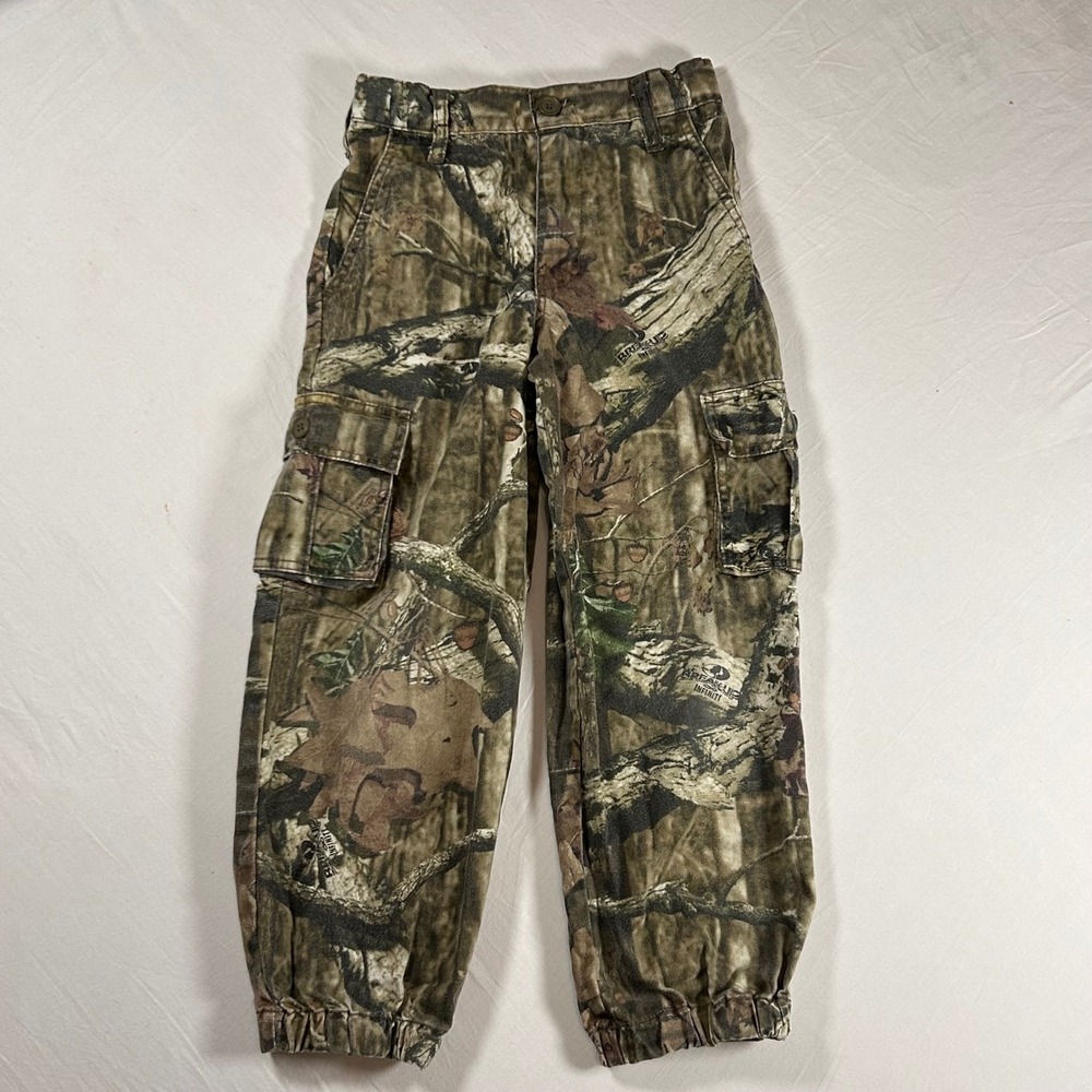 Mossy Oak Break-Up‎ Infinity Camo Cargo Pants Kids Size 8 M Jogger 27055-MO